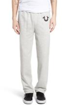 Men's True Religion Brand Jeans Open Leg Sweatpants - Grey