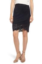Women's Rosemunde Lace Pencil Skirt - Black
