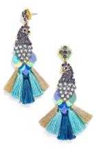 Women's Baublebar Abstract Peacock Statement Earrings