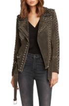 Women's Willow & Clay Studded Suede Moto Jacket