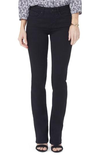 Women's Nydj Barbara High Waist Stretch Bootcut Jeans - Black