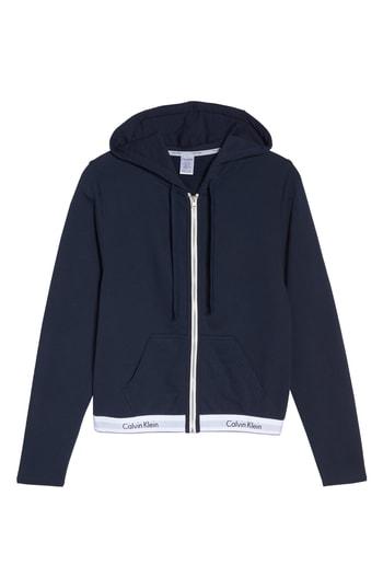 Women's Calvin Klein Lounge Hoodie - Blue