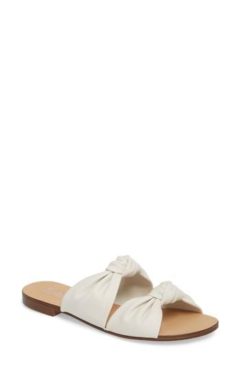 Women's Splendid Barton Double Knotted Slide Sandal M - White