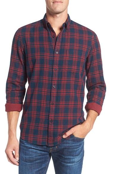 Men's Nordstrom Men's Shop Spade Plaid Sport Shirt