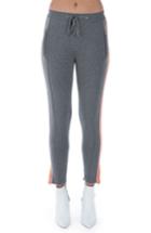 Women's Ragdoll Rainbow Stripe Crop Sweatpants - Grey