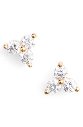 Women's Nordstrom Three-stone Stud Earrings
