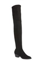 Women's Dolce Vita 'sparrow' Thigh High Almond Toe Boot M - Black