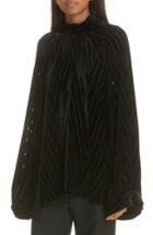 Women's Nili Lotan Elianna Velvet Top - Black