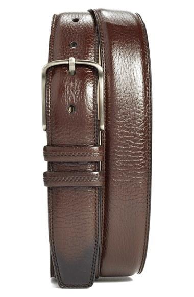 Men's Mezlan Deerskin Belt - Brown