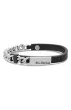 Men's Ben Sherman Leather & Chain Bracelet