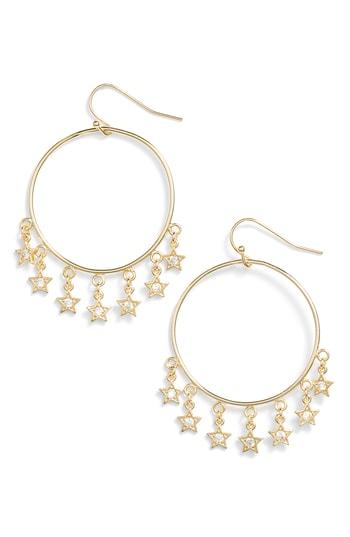 Women's Melinda Maria Star Shooter Hoop Earrings