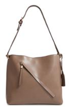 Sole Society Nycky Faux Leather Shoulder Bag - Beige