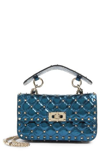 Valentino Garavani Small Rockstud Spike Lambskin Shoulder Bag -