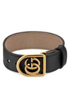Women's Gucci Double-g Leather Belt Bracelet