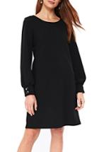 Women's Wallis Blouson Sleeve A-line Dress Us / 14 Uk - Black