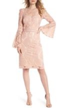 Women's Tadashi Shoji Lace Bell Sleeve Dress - Pink