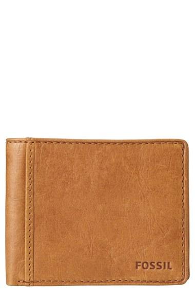 Men's Fossil Ingram Traveler Wallet - Brown