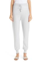 Women's St. John Collection Float Jacquard Knit Cashmere Pants - Grey