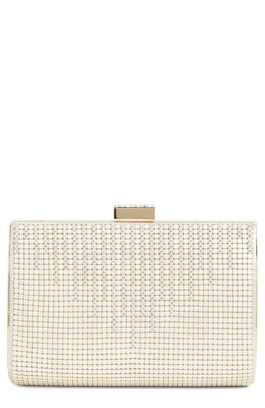 Whiting & Davis 'diamond Drips' Evening Clutch - Ivory