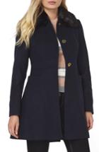 Women's Dorothy Perkins Faux Fur Collar Coat