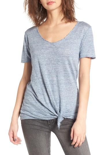 Women's Blanknyc Knotted Linen Tee