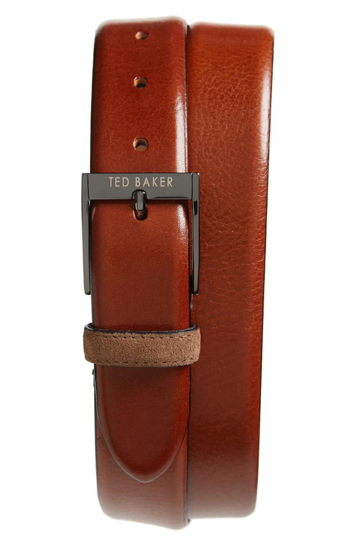 Men's Ted Baker London Pests Leather Belt
