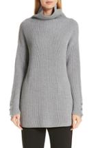 Women's Max Mara Fattore Wool Funnel Neck Sweater - Grey