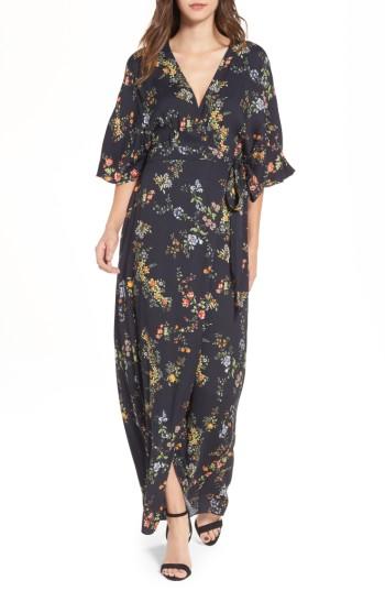 Women's Arrive Monroe Wrap Dress - Black