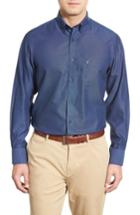 Men's Nordstrom Men's Shop Smartcare(tm) Regular Fit Sport Shirt - Blue