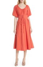 Women's Tracy Reese Corseted Peasant Dress - Coral