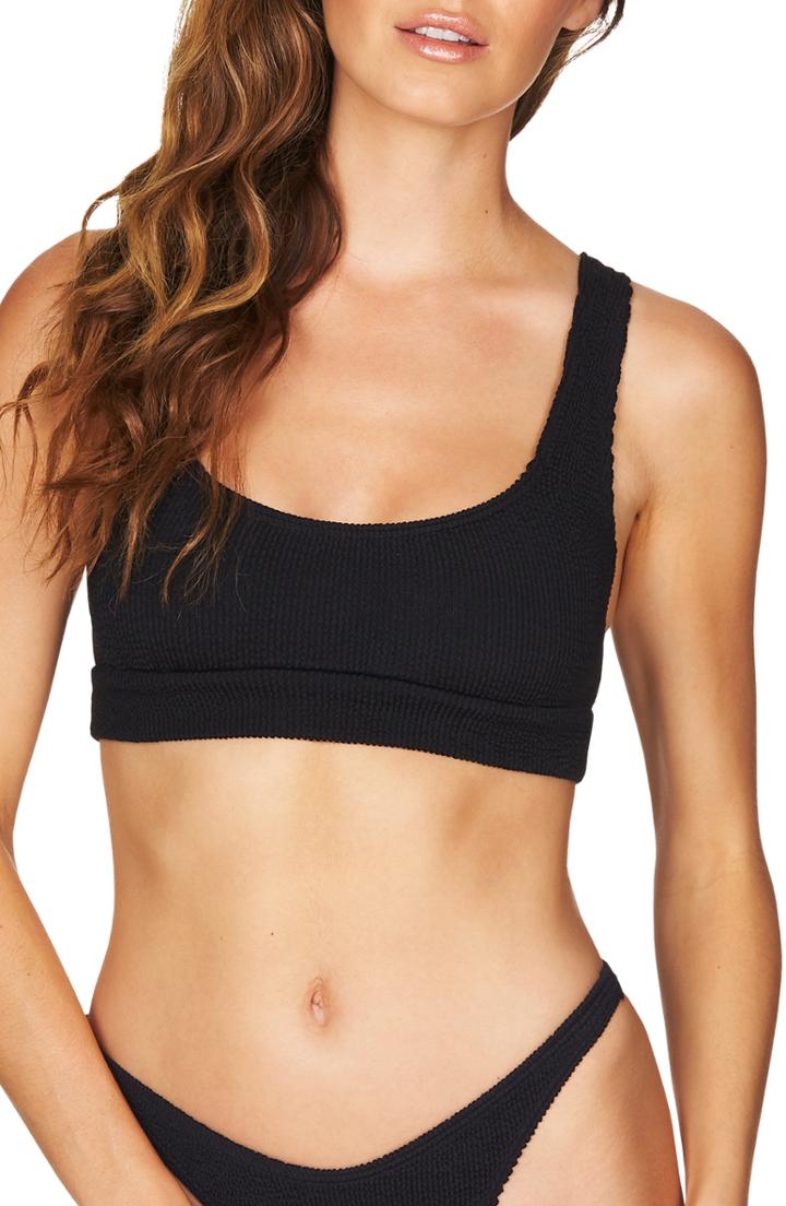 Women's Bound By Bond-eye The Saint Bikini Top, Size - Black