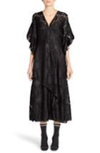 Women's Fendi Daisy Fil Coupe Midi Dress Us / 46 It - Black