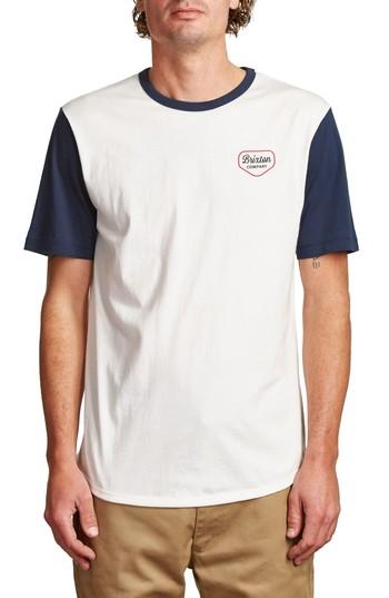 Men's Brixton Novato T-shirt, Size - Ivory