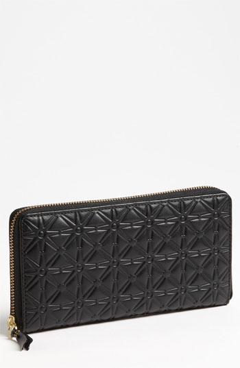 Women's Comme Des Garcons Continental Long Wallet - Black