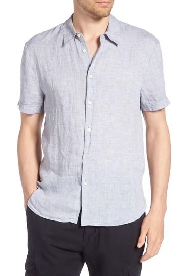 Men's James Perse Slim Fit Linen Sport Shirt - Blue