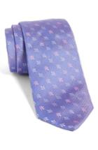 Men's Hugo Boss Floral Silk Tie, Size - Purple
