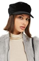 Women's Topshop Velvet Baker Hat -