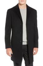 Men's John W. Nordstrom Mason Cashmere & Wool Overcoat L - Black