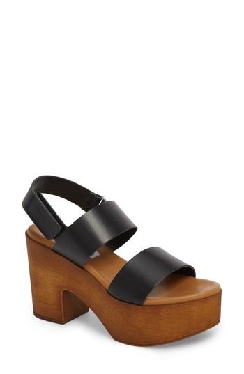 Women's Steve Madden Marena Slingback Platform Sandal M - Black