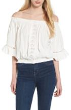 Women's Bishop + Young Off The Shoulder Poet Top - White