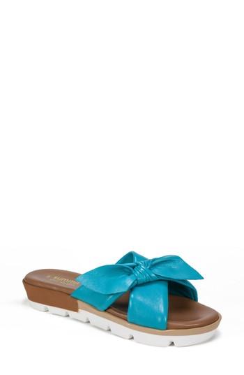 Women's Summit By White Mountain Fynn Slide Sandal Eu - Blue/green