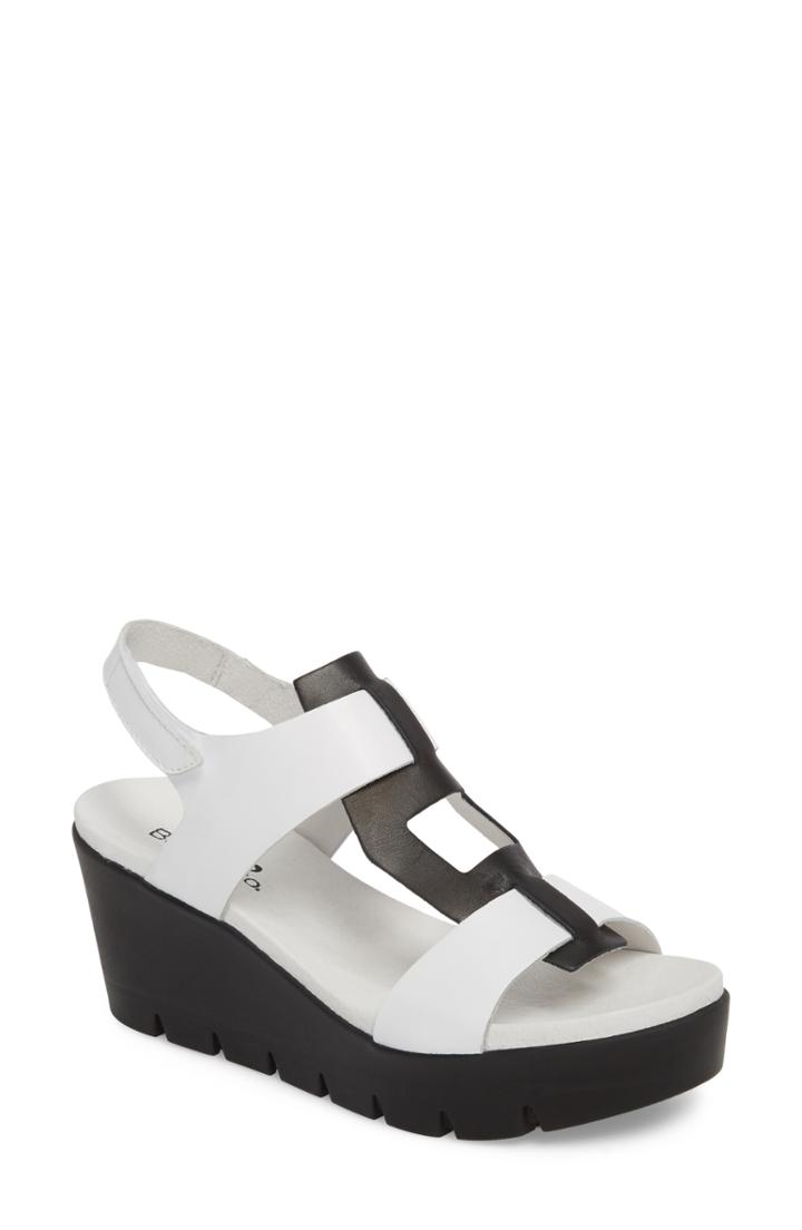 Women's Bos. & Co. Somo Platform Wedge Sandal -8.5us / 39eu - White