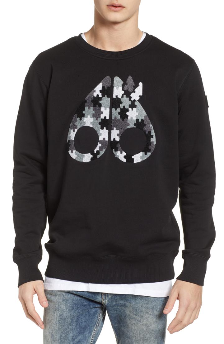Men's Moose Knuckles Hollyrood Bay Crewneck Sweatshirt
