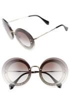 Women's Miu Miu 64mm Round Sunglasses -