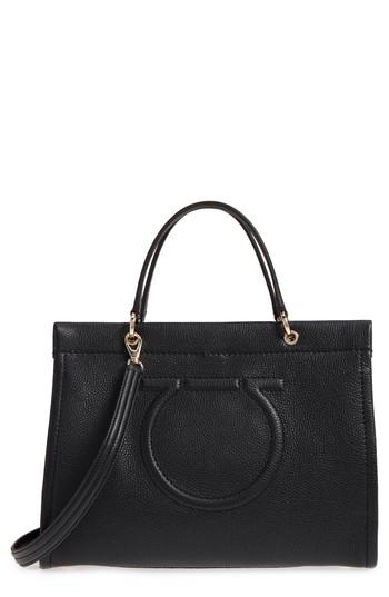 Salvatore Ferragamo Quilted Gancio Leather Tote -