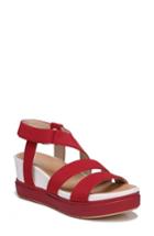 Women's Dr. Scholl's Social Wedge Sandal M - Red