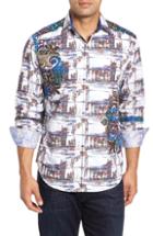 Men's Robert Graham Distinct Palate Limited Edition Classic Fit Sport Shirt, Size - White