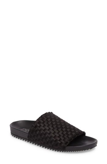 Women's Pedro Garcia Aila Woven Slide Sandal Us / 35eu - Black