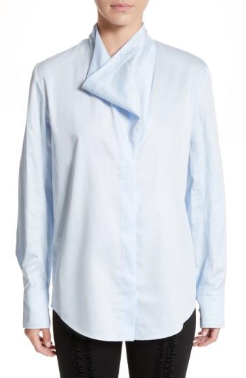 Women's Stella Mccartney Damiane Cotton Poplin Shirt Us / 36 It - White