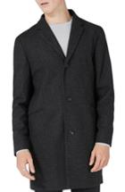 Men's Topman Textured Overcoat